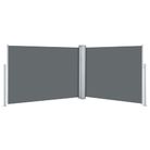 vidaXL Retractable Side Awning Anthracite 39.4"x393.7"
