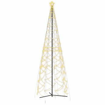 vidaXL Christmas Cone Tree Warm White 1400 LEDs 5x16 ft