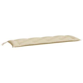 vidaXL Garden Bench Cushion Beige 150x50x7 cm Oxford Fabric