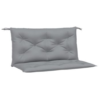 vidaXL Garden Bench Cushions 2pcs Gray 39.4"x19.7"x2.8" Oxford Fabric