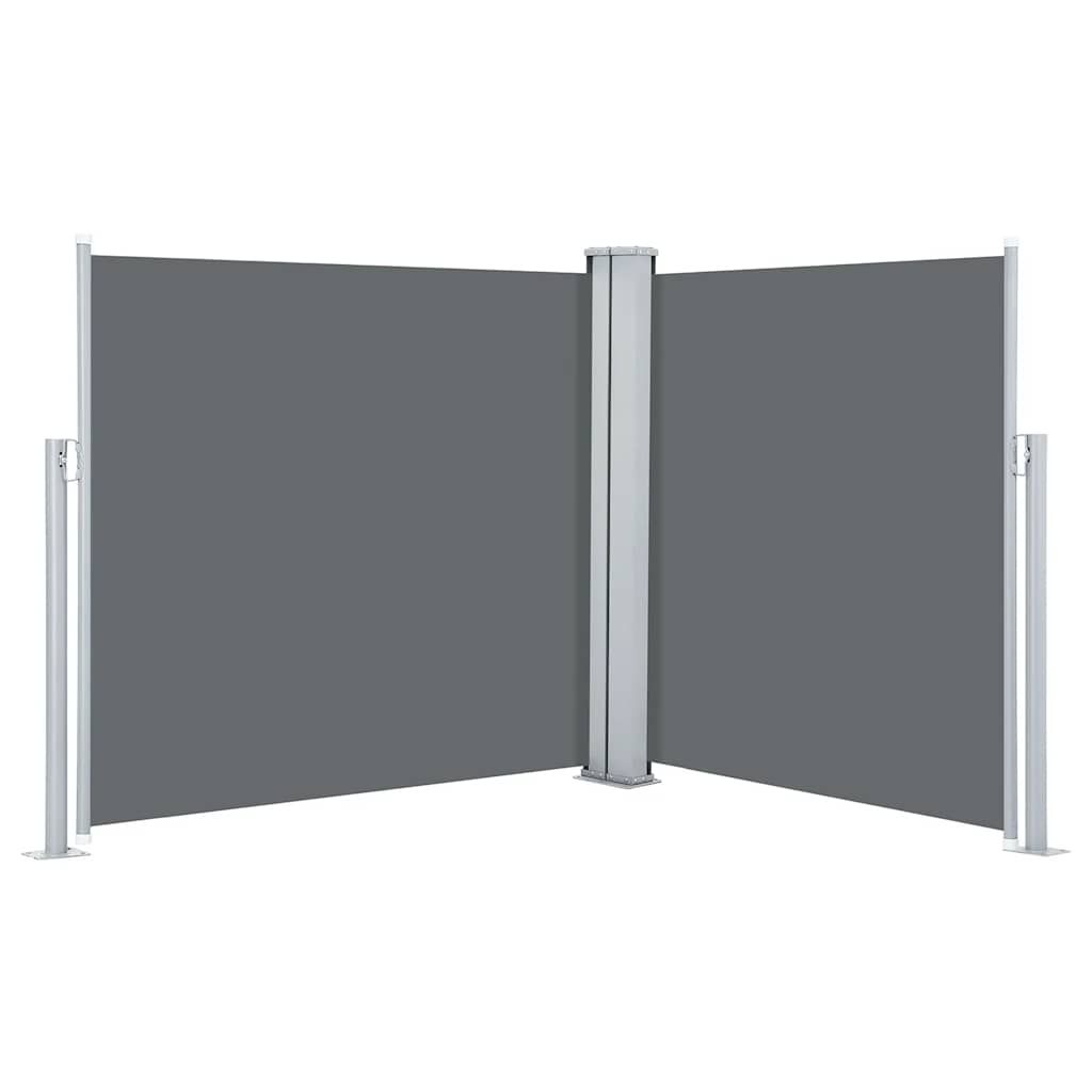 vidaXL Retractable Side Awning Anthracite 47.2"x236.2"