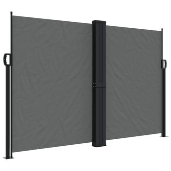 vidaXL Retractable Side Awning Anthracite 63"x472.4"
