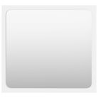 vidaXL Bathroom Mirror White 15.7"x0.6"x14.6" Engineered Wood