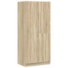 vidaXL Wardrobe Sonoma Oak 31.5"x20.5"x70.9" Engineered Wood
