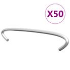 vidaXL Gabion Hooks 50 pcs Galvanized Steel 3.9"