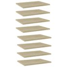 vidaXL Bookshelf Boards 8 pcs Sonoma Oak 40x30x1.5 cm Engineered Wood