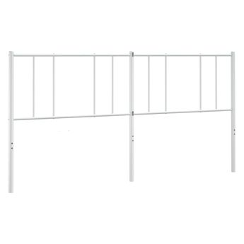 vidaXL Metal Replace Headboard White 193 cm