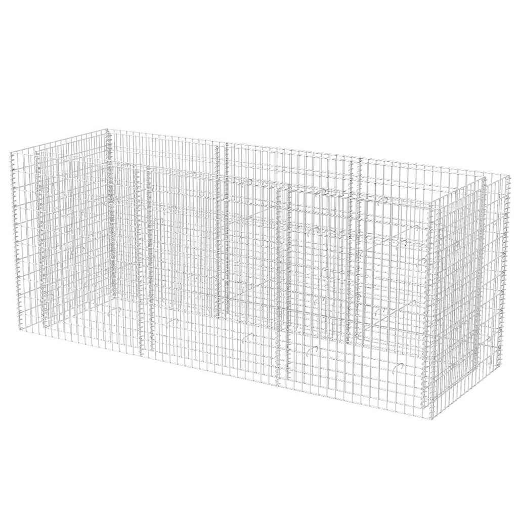 vidaXL Gabion Raised Bed Steel 106.3"x35.4"x39.4"