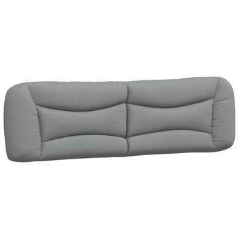 vidaXL Headboard Cushion "Hvar" Light Grey 193 cm Fabric
