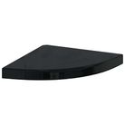 vidaXL Floating Corner Shelf High Gloss Black 13.8"x13.8"x1.5" MDF