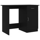 vidaXL Desk Black 39.4"x19.7"x29.9" Engineered Wood