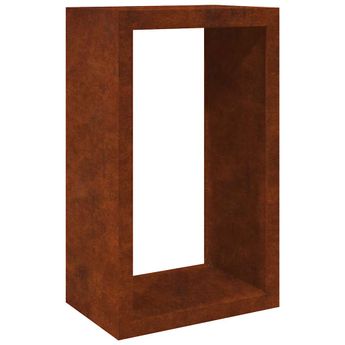 vidaXL Firewood Rack 60x40x100 cm Weathering Steel