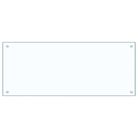 vidaXL Kitchen Backsplash Transparent 100 x 40 cm Tempered Glass