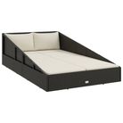vidaXL Garden Bed Black 43.3"x78.7" Poly Rattan