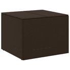 vidaXL Garden Storage Box Brown 76.9 Gal Poly Rattan
