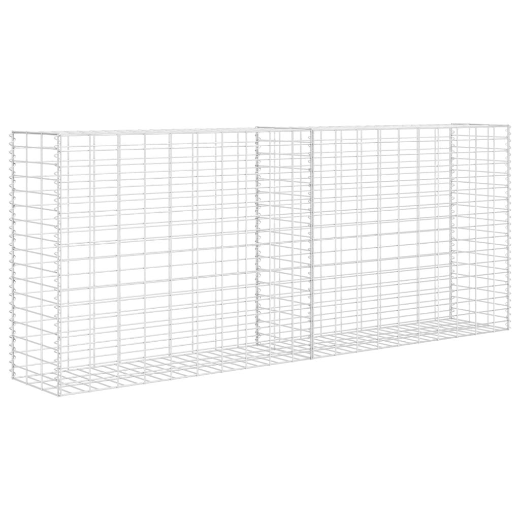 vidaXL Gabion Basket Galvanized Steel 33.5"x11.8"x78.7"