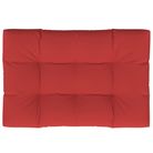 vidaXL Pallet Cushion Red 120x80x12 cm Fabric