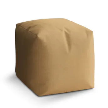 Sablio Taburet Cube Béžová - 60x60x60 cm