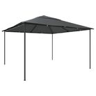 vidaXL Gazebo 13.1'x13.1'x9.8' Anthracite 0.6 oz/ftÂ²
