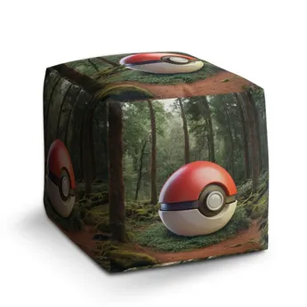 Sablio Taburet Cube Pokemon ball Les - 50x50x50 cm
