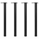 vidaXL 4 Height Adjustable Table Legs Black 34.3"