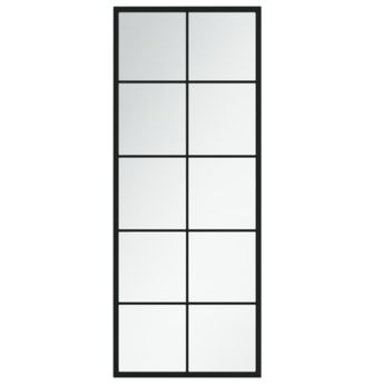 vidaXL Wall Mirror Black 39.4"x15.7" Metal