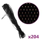 vidaXL Christmas Net Light Warm White 9.8'x6.6' 204 LED Indoor Outdoor