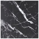 vidaXL Table Top Black 31.5"x31.5" 0.2" Tempered Glass with Marble Design