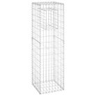 vidaXL Gabion Basket Post 15.7"x15.7"x55.1" Iron