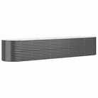 vidaXL Garden Raised Bed Galvanized Steel 144.9"x31.5"x26.8" Anthracite
