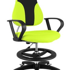 Children's growing chair Neoseat KINDER — fabric, black / reflective green