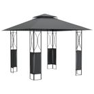 vidaXL Gazebo with Roof Anthracite 118.1"x118.1"x106.3" Steel