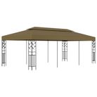 vidaXL Gazebo 19.7'x9.8' Taupe 0.6 oz/ftÂ²