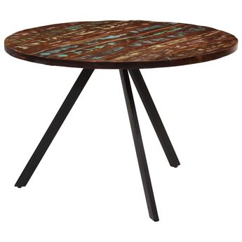 vidaXL Dining Table 110x75 cm Solid Wood Reclaimed