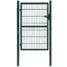 vidaXL 2D Fence Gate (Single) Green 39.4x55.1"