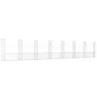 vidaXL U-shape Gabion Basket with 8 Posts Iron 860x20x150 cm