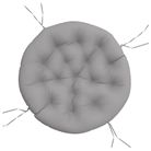 vidaXL Round Cushion Grey Ø 100 x11 cm Oxford Fabric