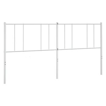 vidaXL Metal Replace Headboard White 180 cm