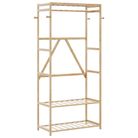 vidaXL Clothes Rack with Shelves 80x40x175 cm Bamboo