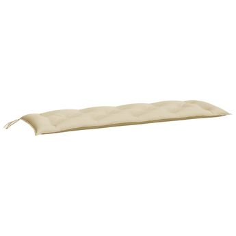 vidaXL Garden Bench Cushion Beige 150x50x7 cm Oxford Fabric