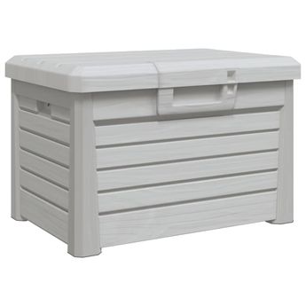 vidaXL Outdoor Cushion Box Grey 73x50.5x46.5 cm Polypropylene
