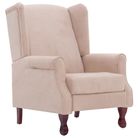 vidaXL Recliner Cream Fabric