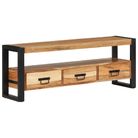 vidaXL TV Stand 47.2"x11.8"x17.7" Solid Wood Acacia