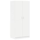 vidaXL Wardrobe White 31.5"x20.5"x70.9" Engineered Wood