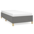 vidaXL Bed Frame without Mattress Dark Gray 39.4"x79.9" Twin XL Fabric