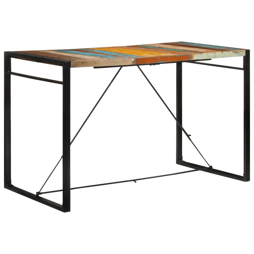vidaXL Bar Table 68.9"x35.4"x43.3" Solid Wood Reclaimed