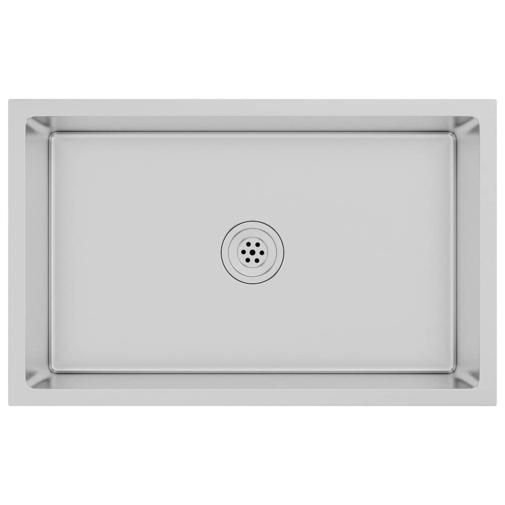 vidaXL Handmade Kitchen Sink Stainless Steel