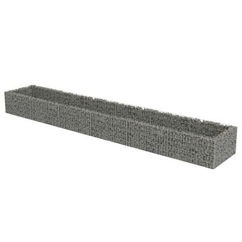 vidaXL Gabion Raised Bed Galvanized Steel 212.6"x35.4"x19.7"