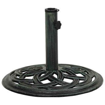 vidaXL Umbrella Base Green 44x44x31 cm Cast Iron