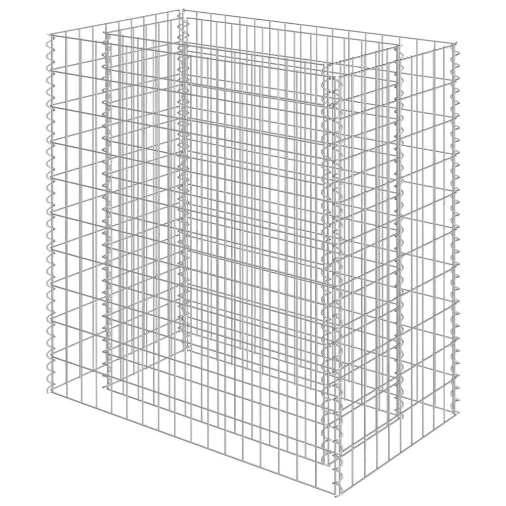 vidaXL Gabion Raised Bed Galvanized Steel 35.4"x19.7"x39.4"